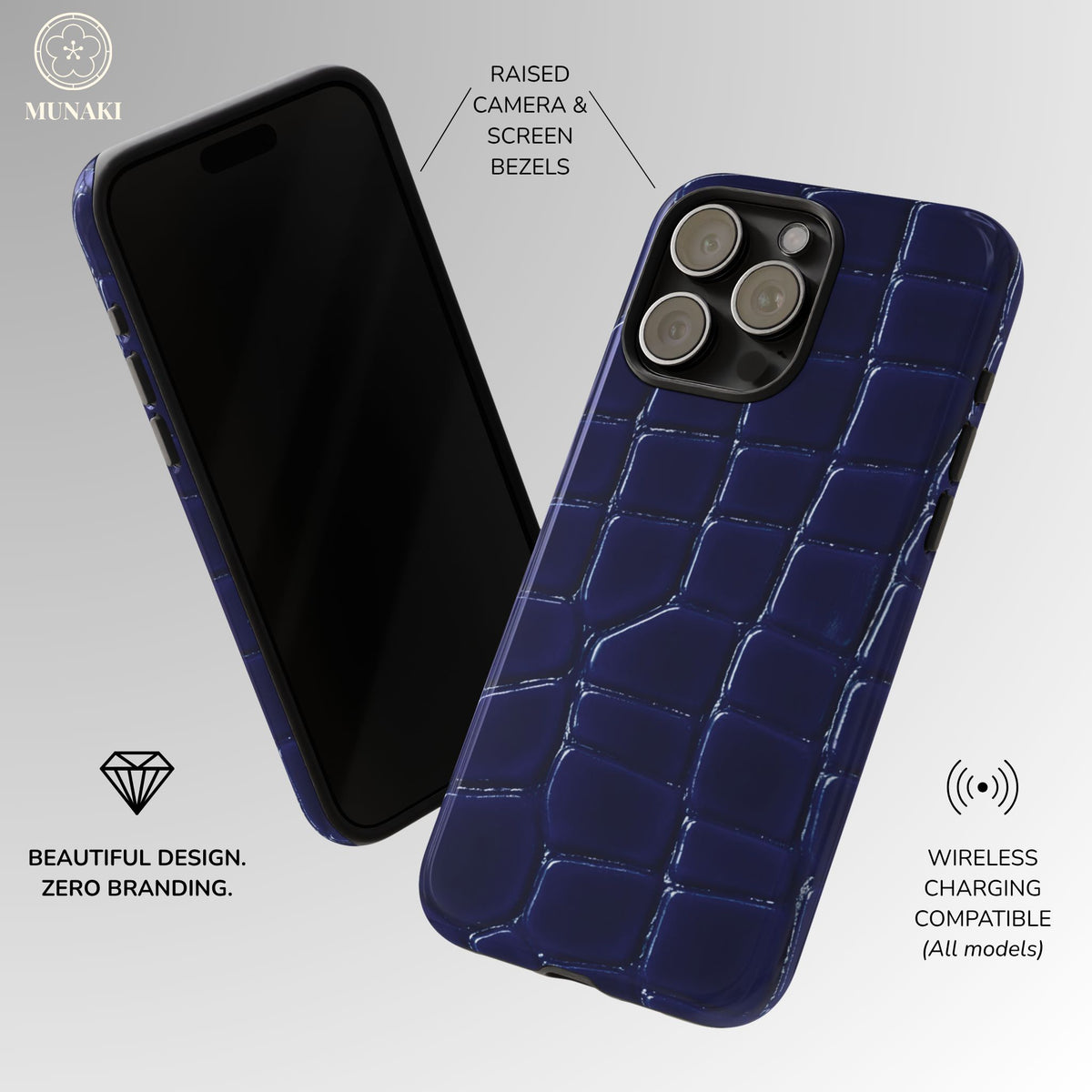 Midnight Croc Phone Case
