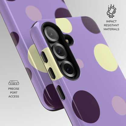 Aubergine Pop Polka Dot Phone Case