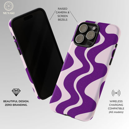 Lavender Dream Wave Phone Case