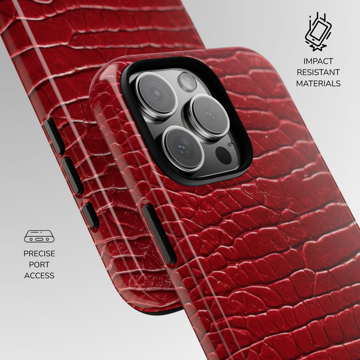 Cherry Croc Phone Case