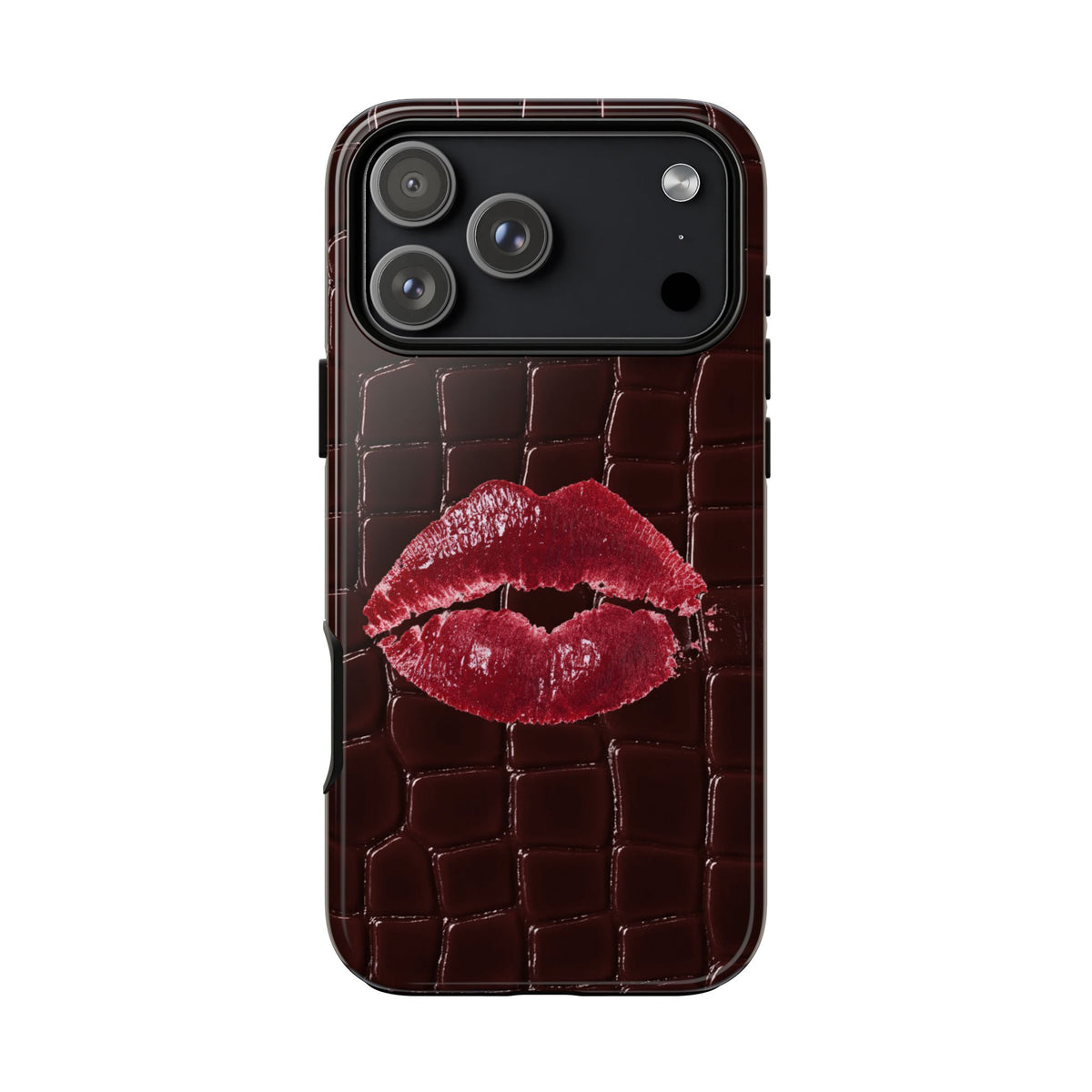 Mahogany Kiss Croc Phone Case