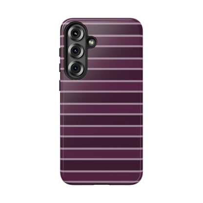 Aubergine Affair Striped Phone Case