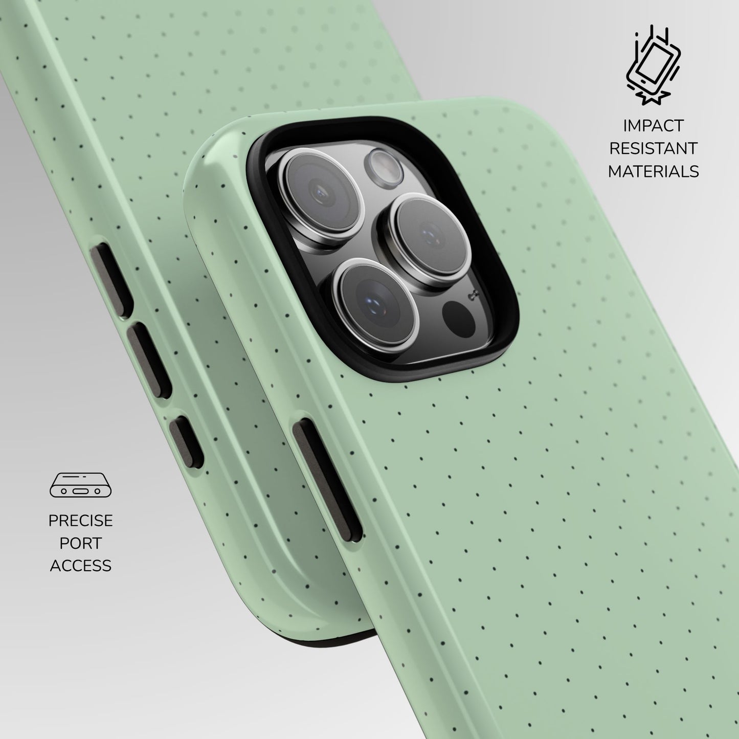 Custom Matcha Pin Dot Phone Case