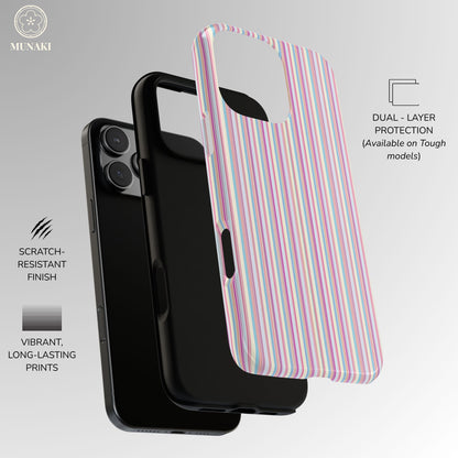 Cotton Candy Stripes Phone Case
