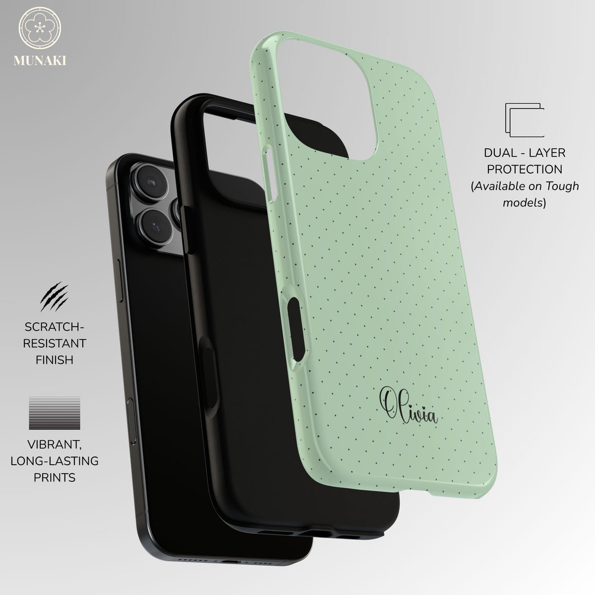 Custom Matcha Pin Dot Phone Case