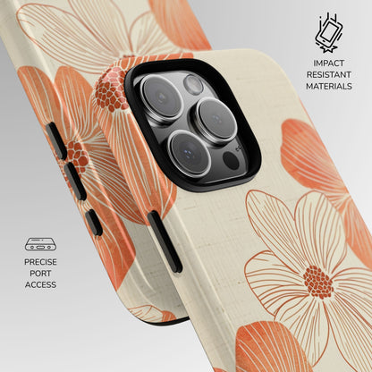 Coral Retro Crush Phone Case