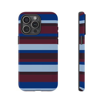 Bordeaux Coast Striped Phone Case