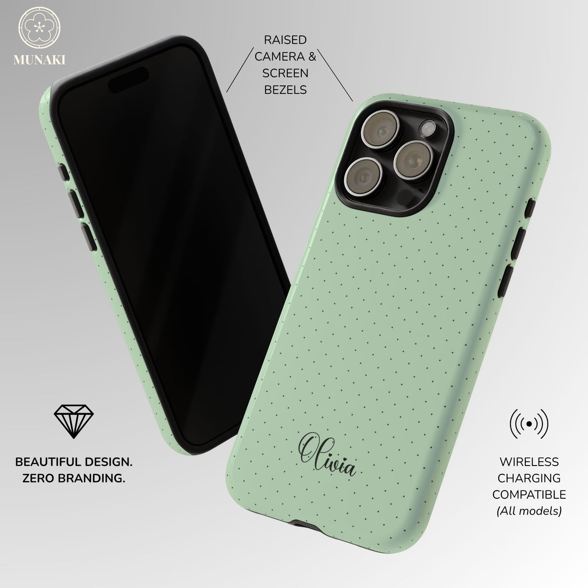 Custom Matcha Pin Dot Phone Case