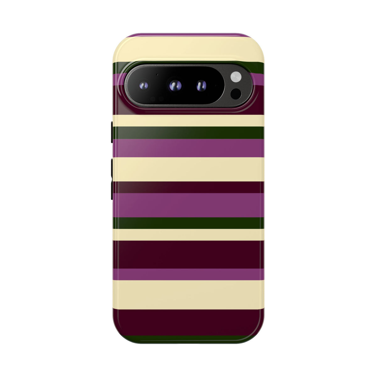Aubergine Manor Striped Phone Case