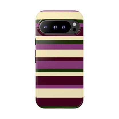 Aubergine Manor Striped Phone Case