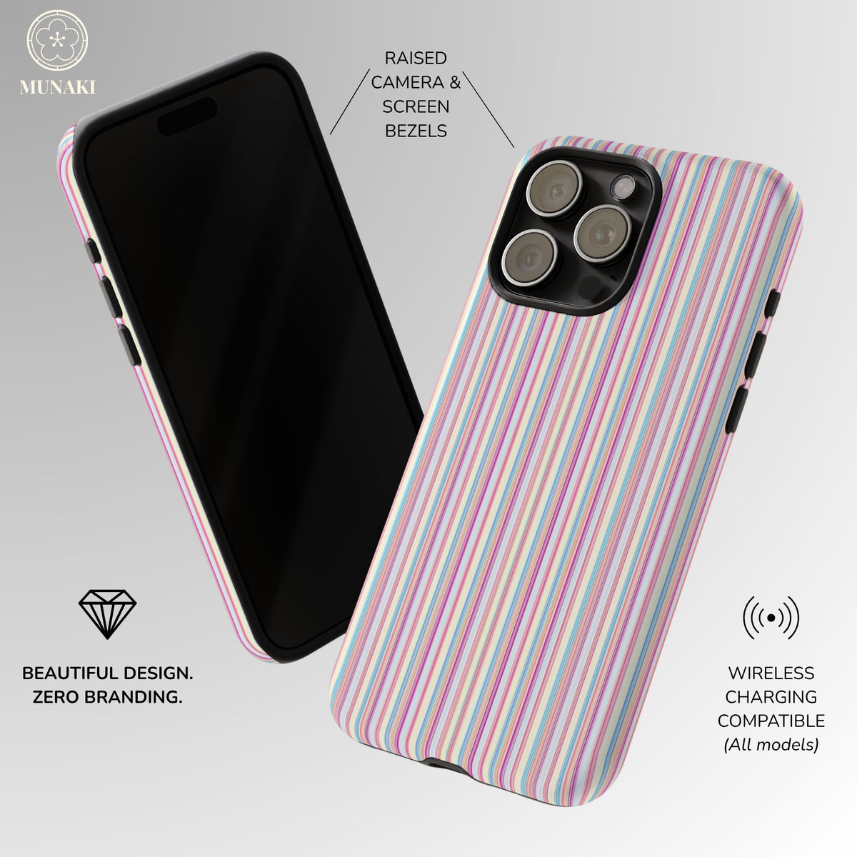 Cotton Candy Stripes Phone Case