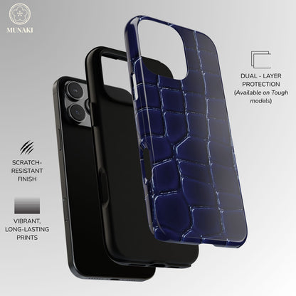 Midnight Croc Phone Case