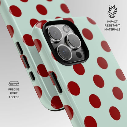 Mint Gelato Polka Dot Phone Case