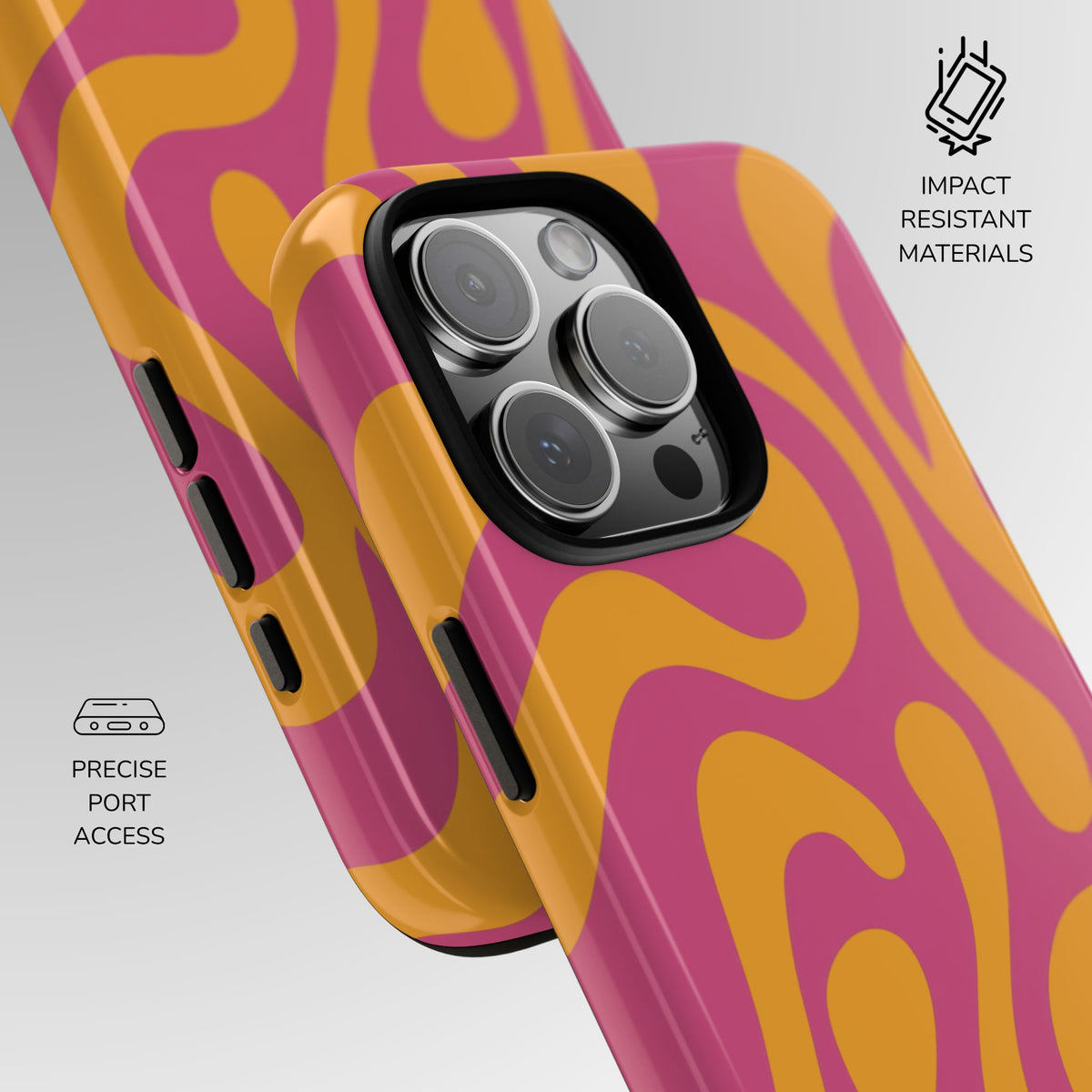 Retro Sunset Swirl Phone Case