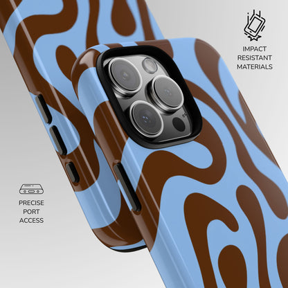 Espresso Lagoon Swirl Phone Case