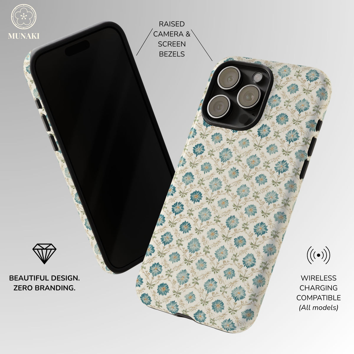 Vintage Tile Blossom Phone Case