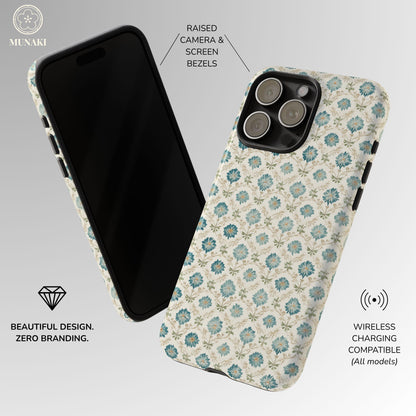 Vintage Tile Blossom Phone Case