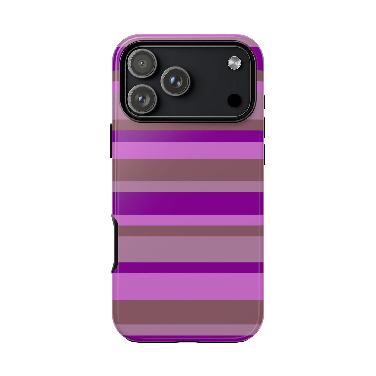 Aubergine Club Striped Phone Case