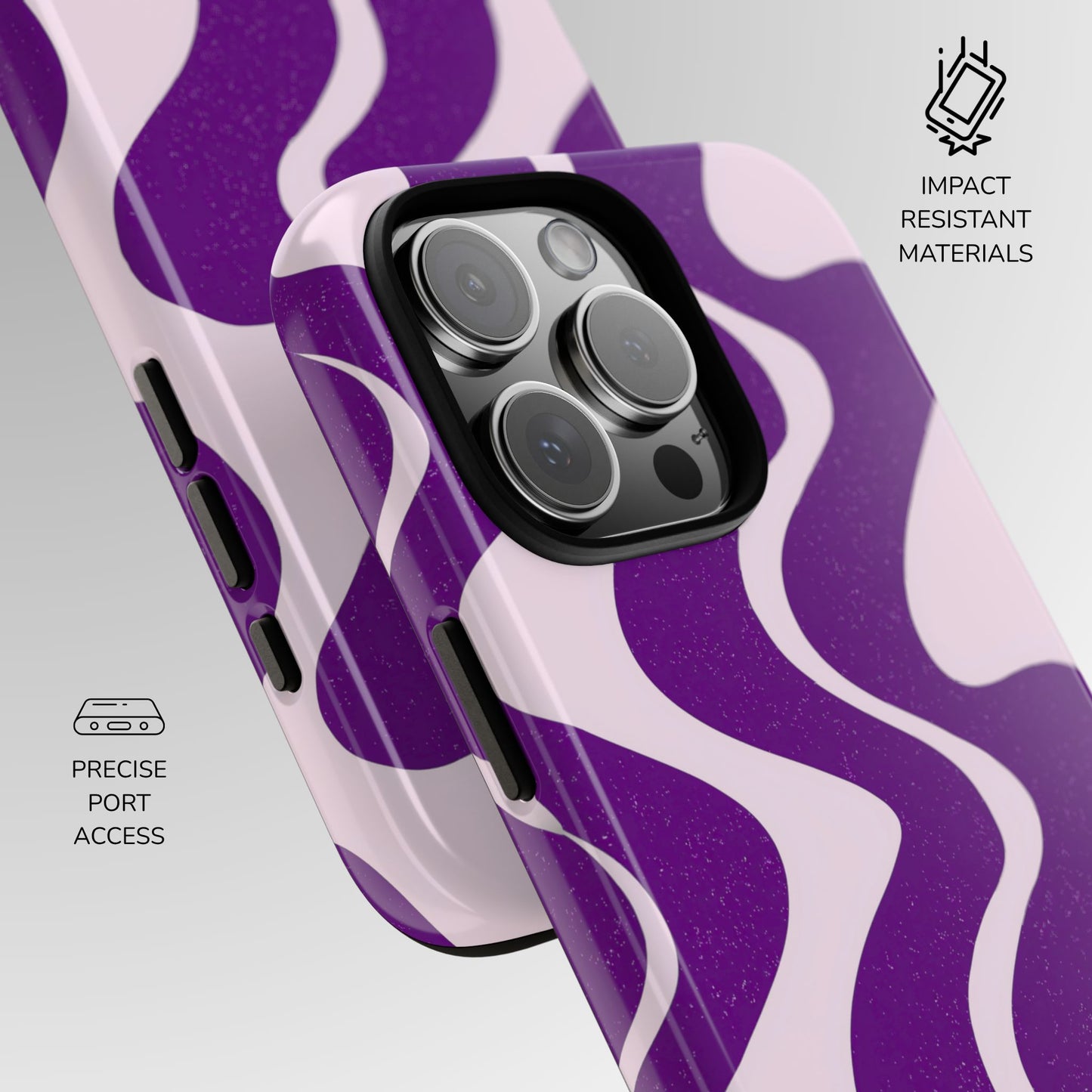 Lavender Dream Wave Phone Case