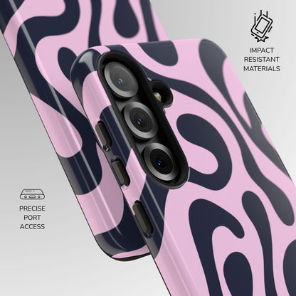 Midnight Rose Swirl Phone Case