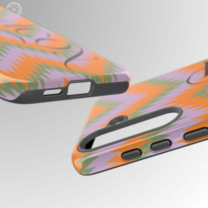 Electric Sunset Chevron Phone Case