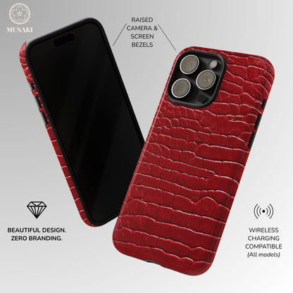 Cherry Croc Phone Case