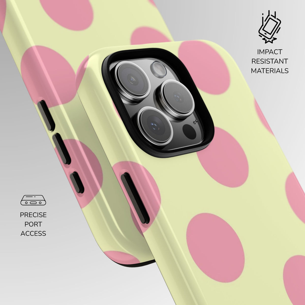 Strawberry Lemonade Polka Dot Phone Case