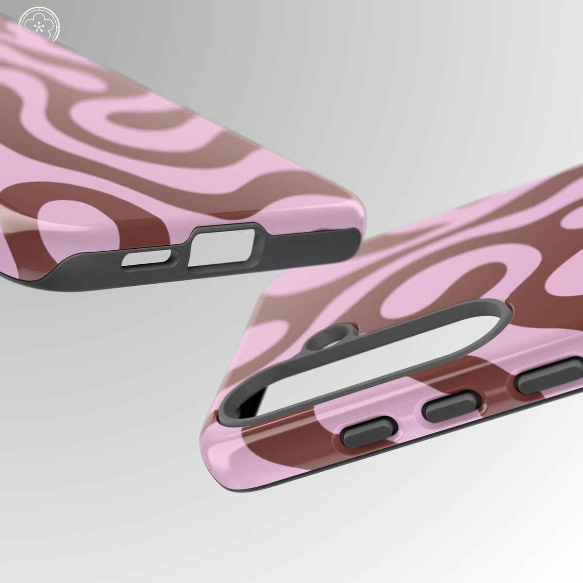 Cocoa Rose Swirl Phone Case