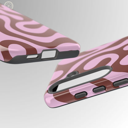 Cocoa Rose Swirl Phone Case
