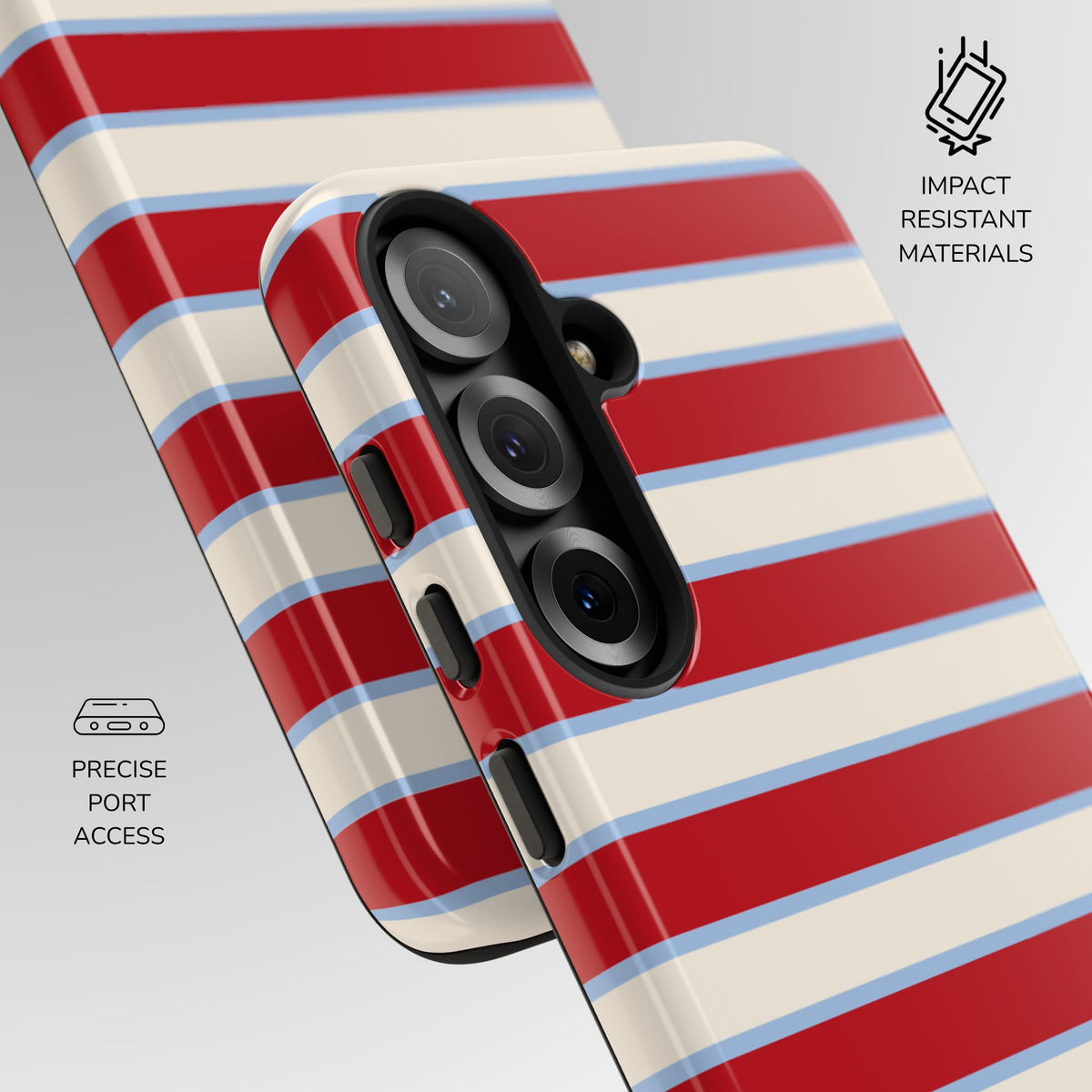 Grand Prix Striped Phone Case
