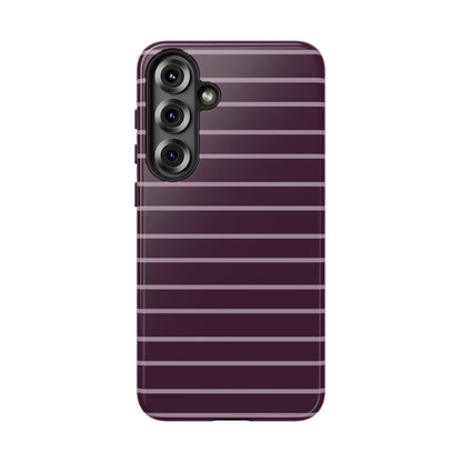 Aubergine Avenue Striped Phone Case