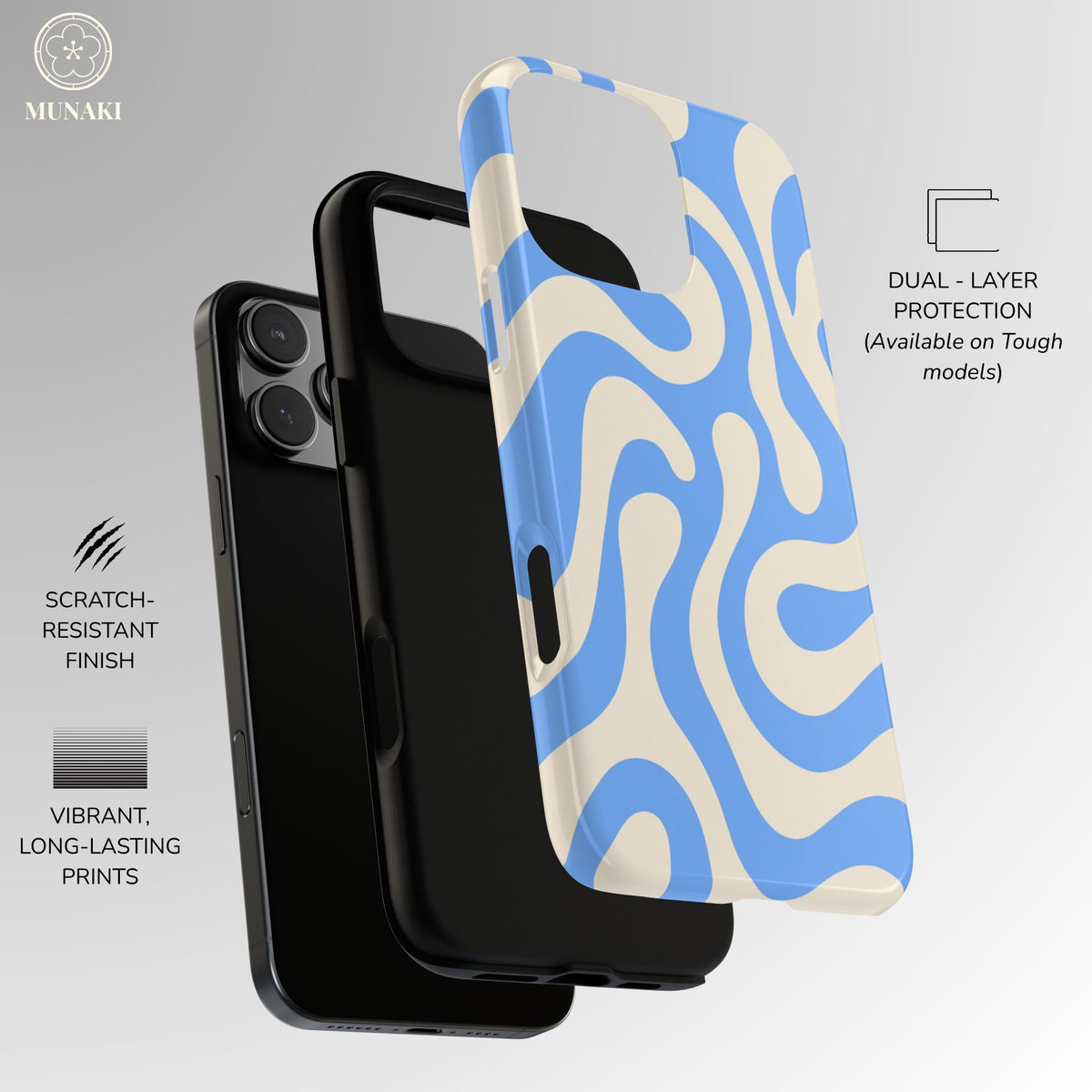 Blue Lagoon Swirl Phone Case