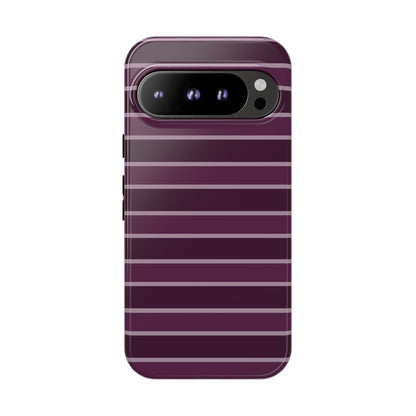 Aubergine Affair Striped Phone Case