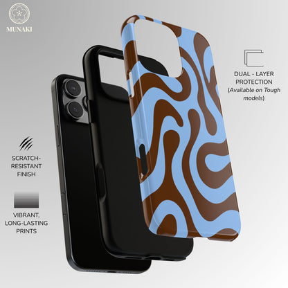 Espresso Lagoon Swirl Phone Case