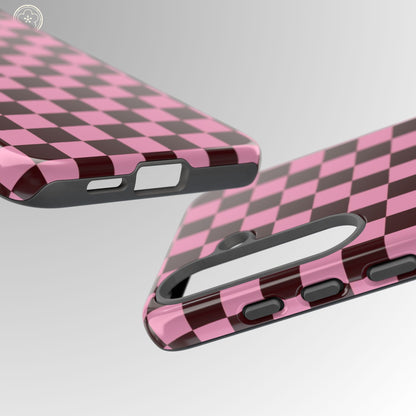Cherry Checkmate Phone Case