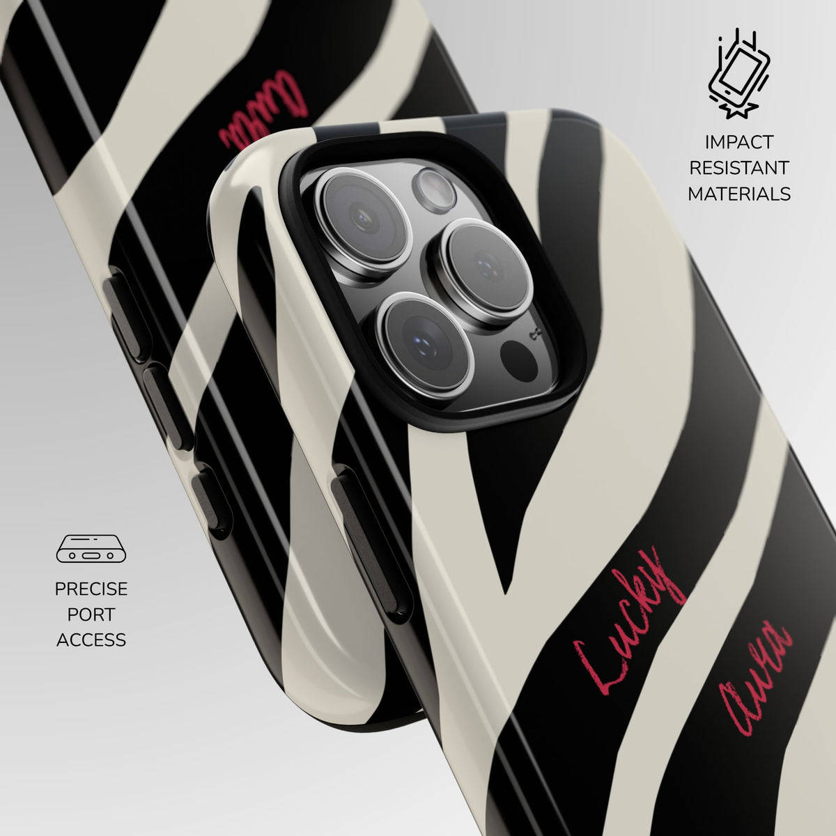 Lucky Aura Zebra Phone Case