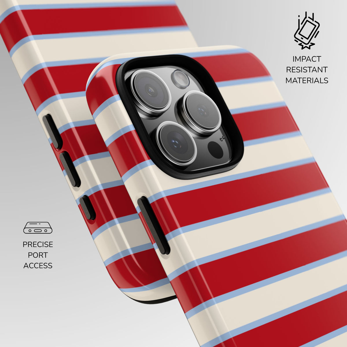 Grand Prix Striped Phone Case