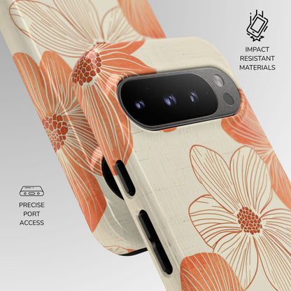 Coral Retro Crush Phone Case